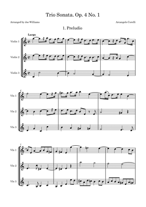 Book cover for Trio Sonata Op 4 No 1