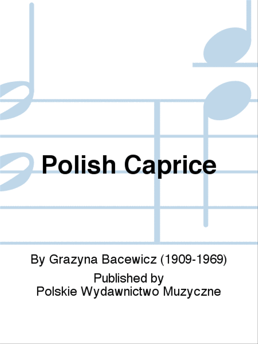 Polish Caprice Clarinet Solo scores gallery preview page 1