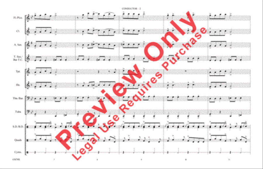 Riders on the Storm Riders on the Storm Marching Band scores gallery preview page 3