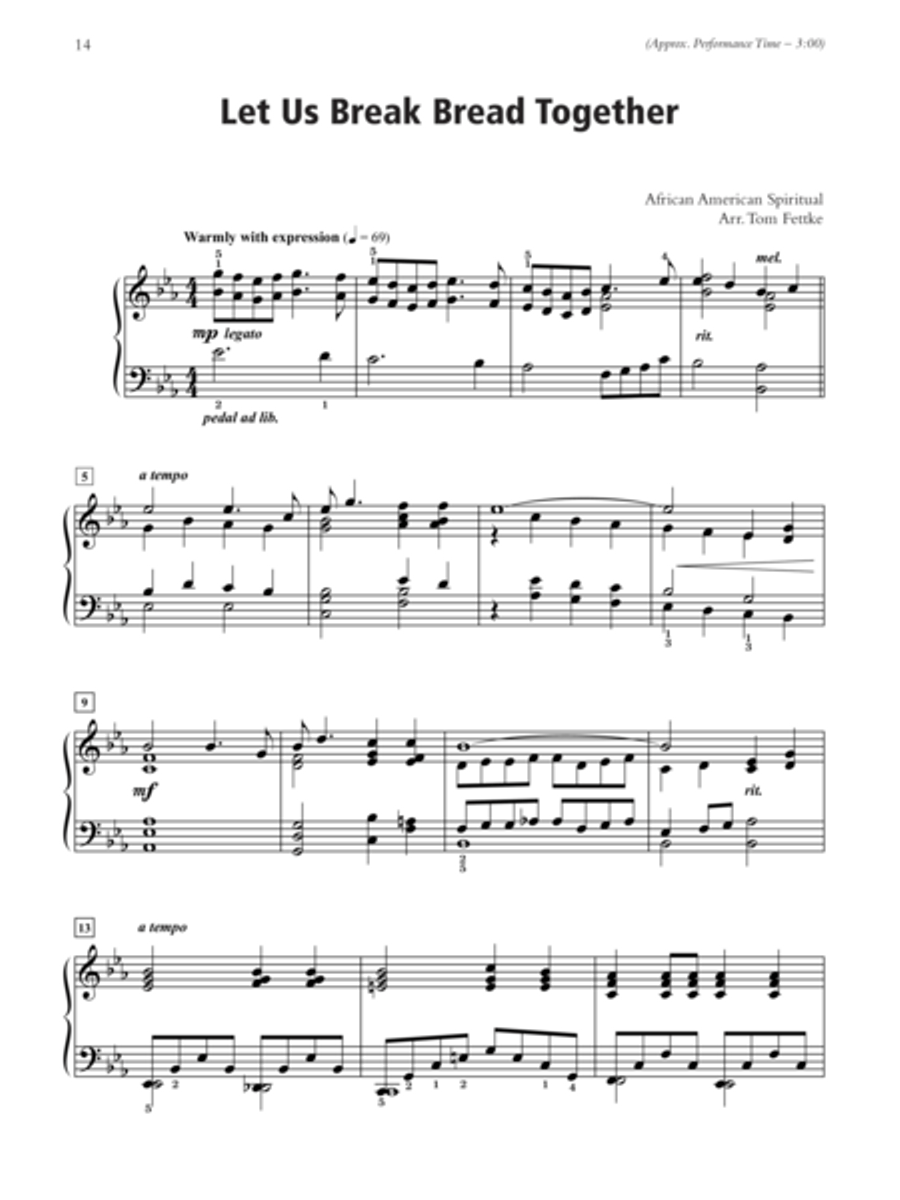 Spirituals with a Velvet Touch Piano Solo scores gallery preview page 3