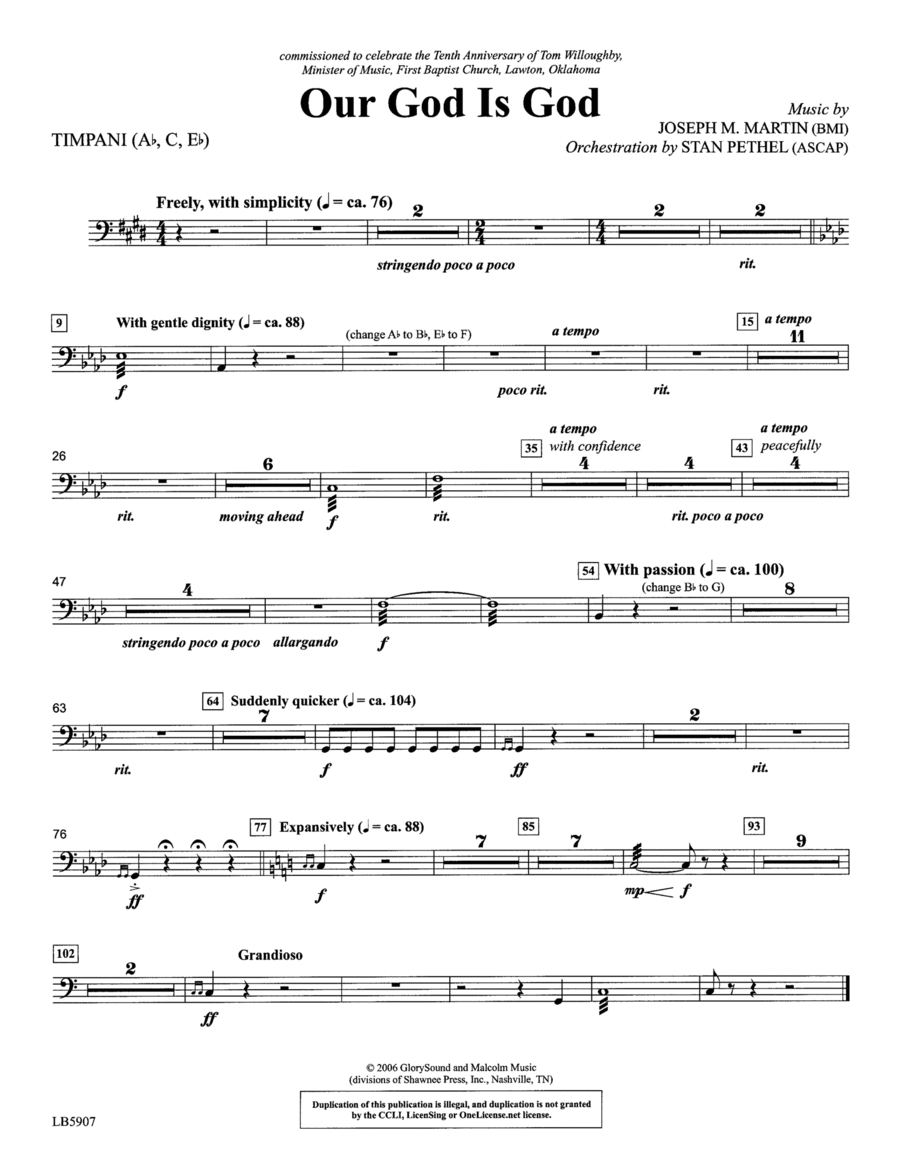 Our God Is God - Timpani Choir scores gallery preview page 1