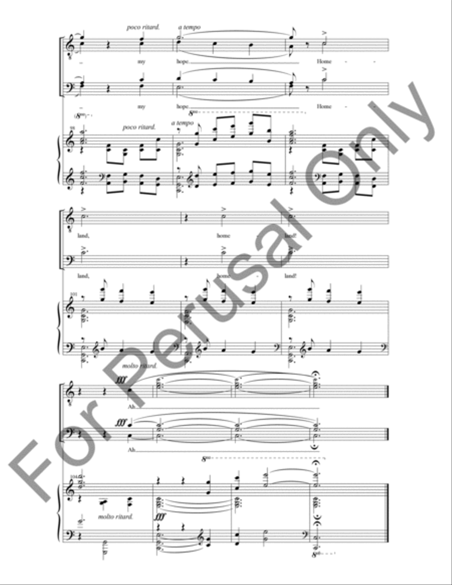 Homeland (Choral Score) TTBB scores gallery preview page 10