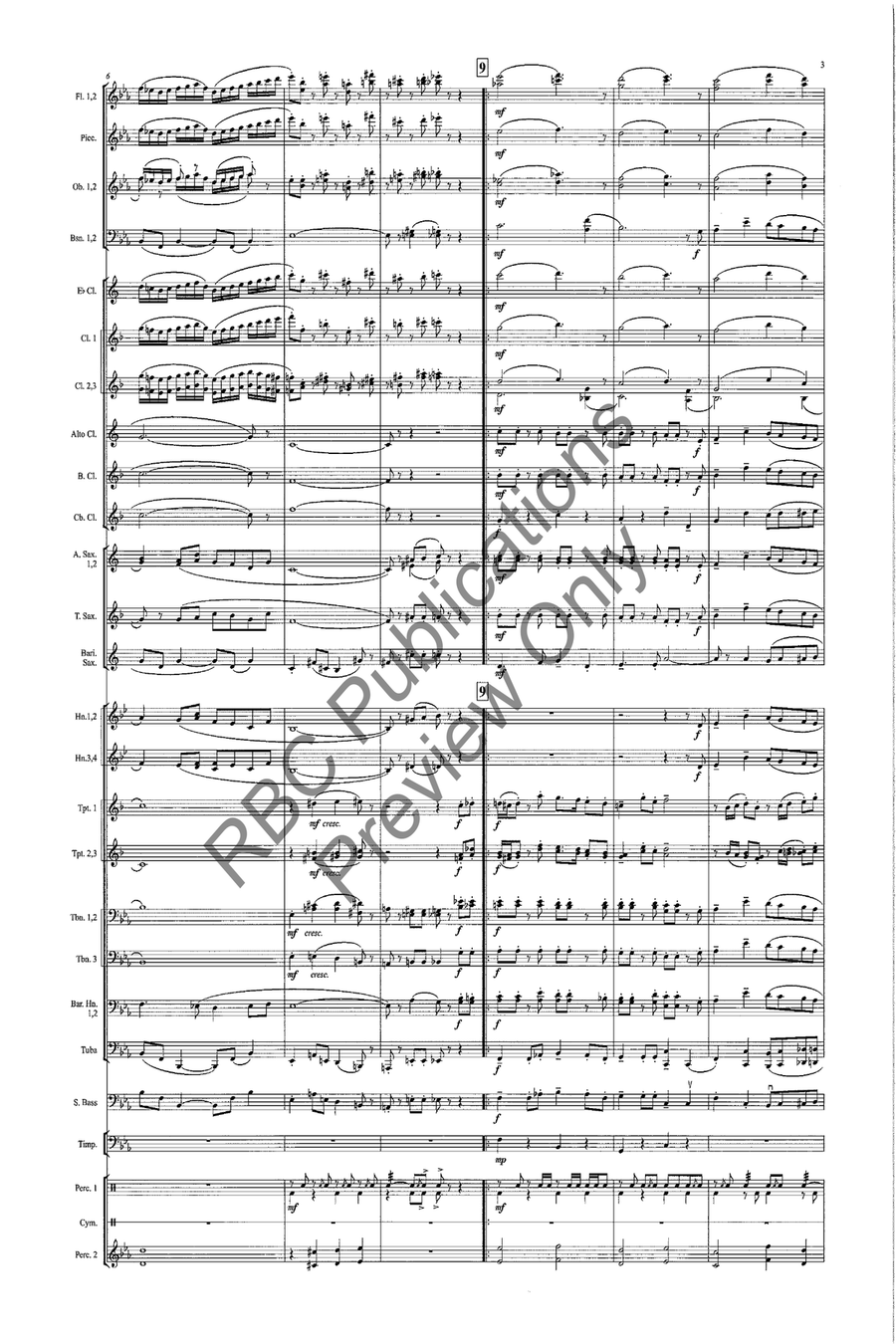 Honor And Glory (Score) Honor And Glory (Score) Concert Band scores gallery preview page 4