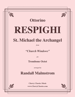 Book cover for St. Michael the Archangel from Church Windows for Trombone Octet