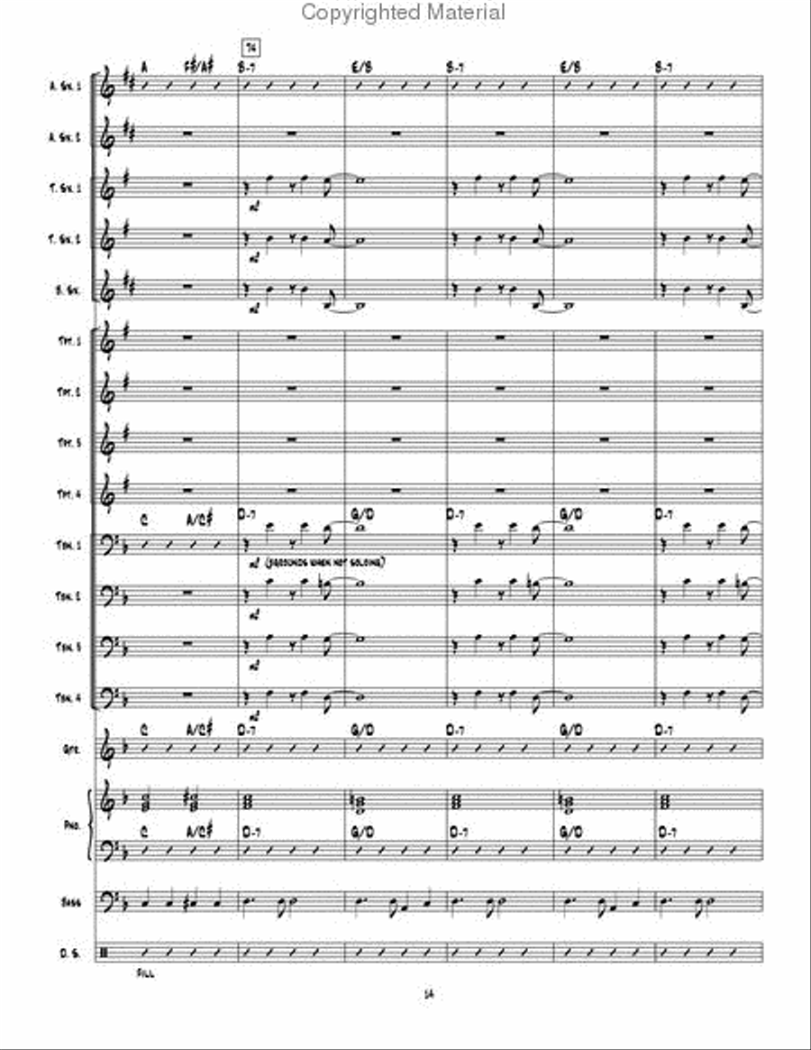 Table Time Jazz Ensemble scores gallery preview page 15
