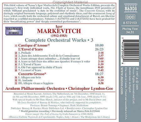 Volume 3: Complete Orchestral Works