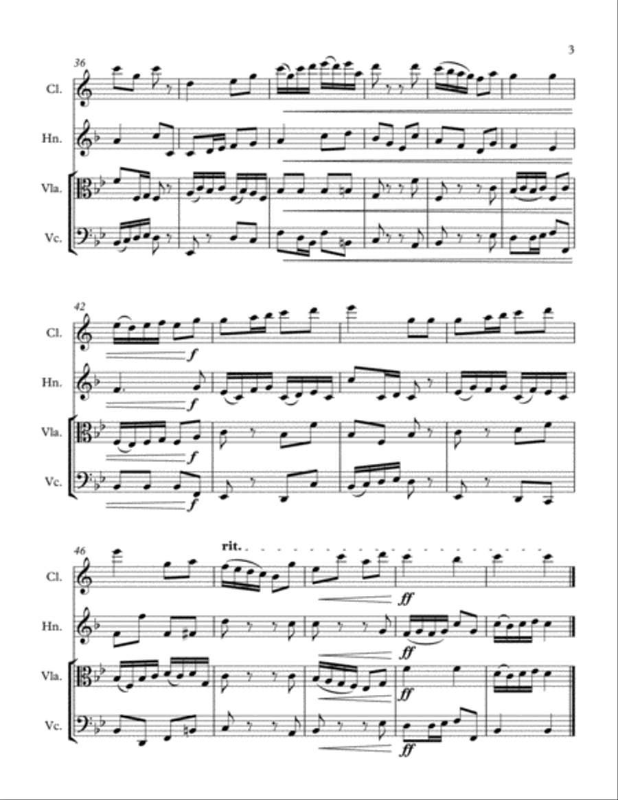 Thanksgiving Day (Mixed Quartet) Small Ensemble scores gallery preview page 3