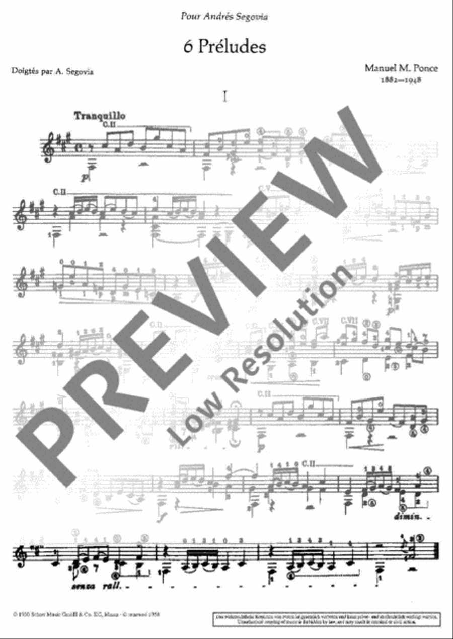 12 Préludes Classical Guitar scores gallery preview page 3