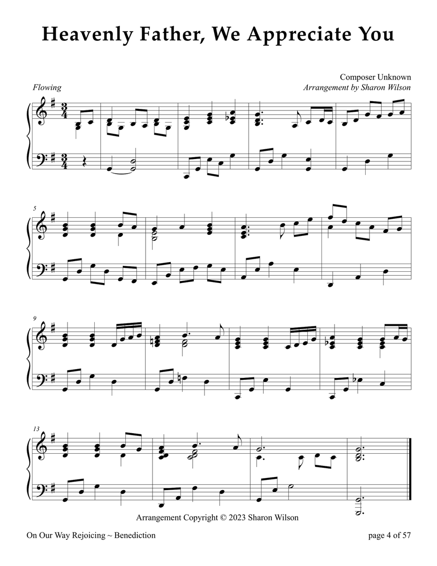 On Our Way Rejoicing: Benedictions and Postludes (A Collection of 12 Piano Solo Combinations) Piano Solo scores gallery preview page 5
