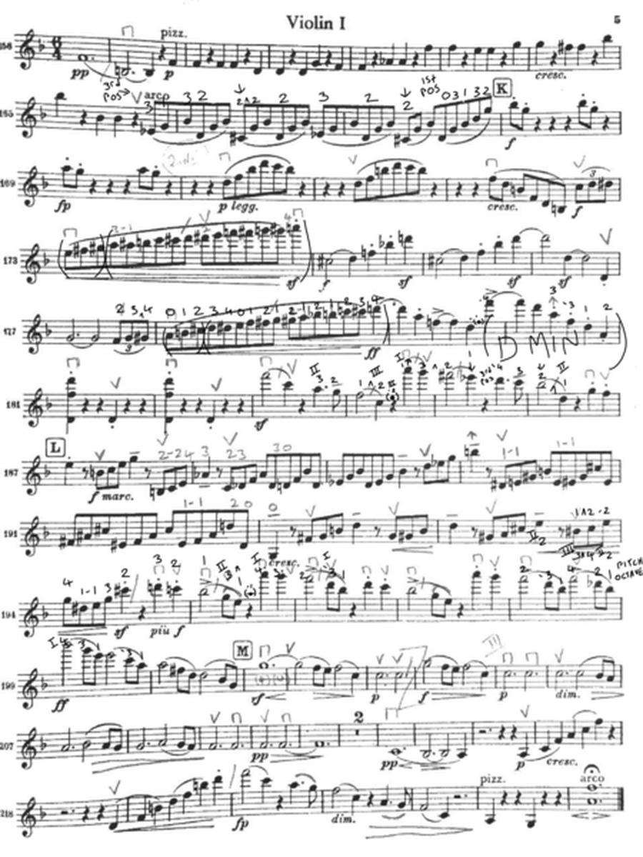 Brahms Symphony 3 Violin 1