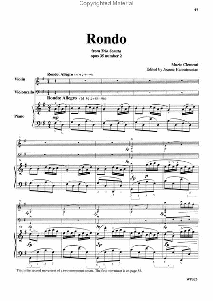 Chamber Music Sampler, Book 2 Piano Trio scores gallery preview page 3