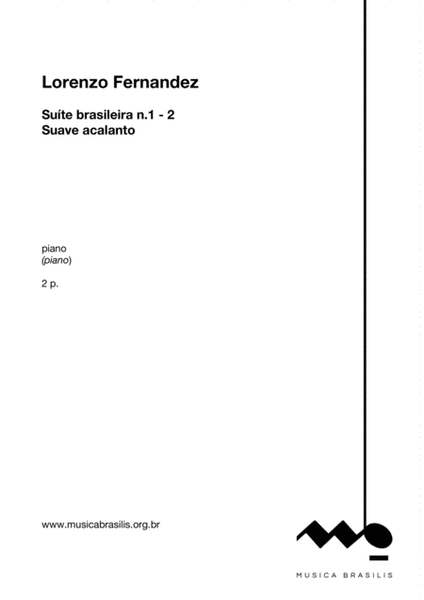 Suite brasileira n.1/2 - Suave acalanto