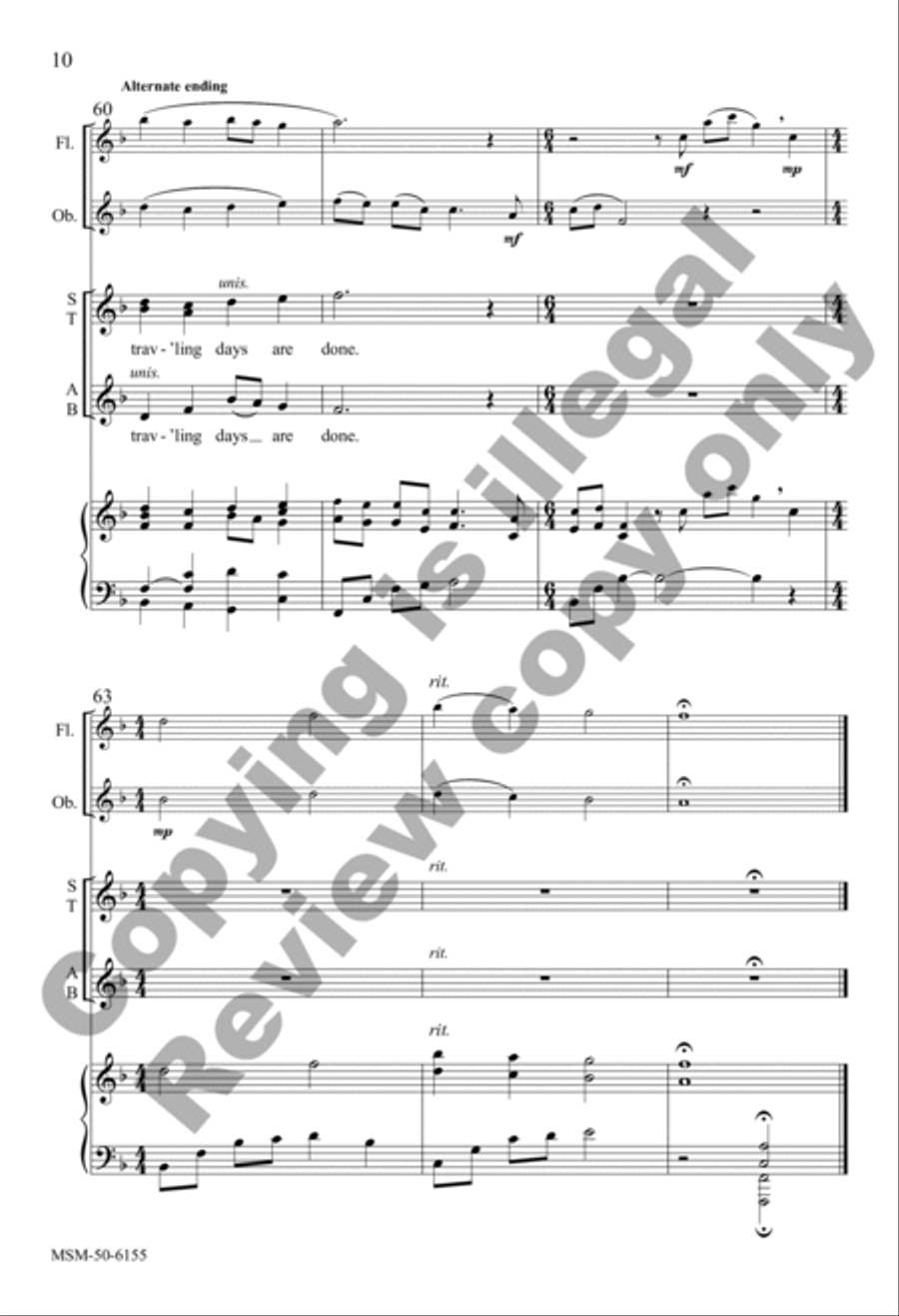 I Heard the Voice of Jesus Say (Choral Score) 4-Part scores gallery preview page 9