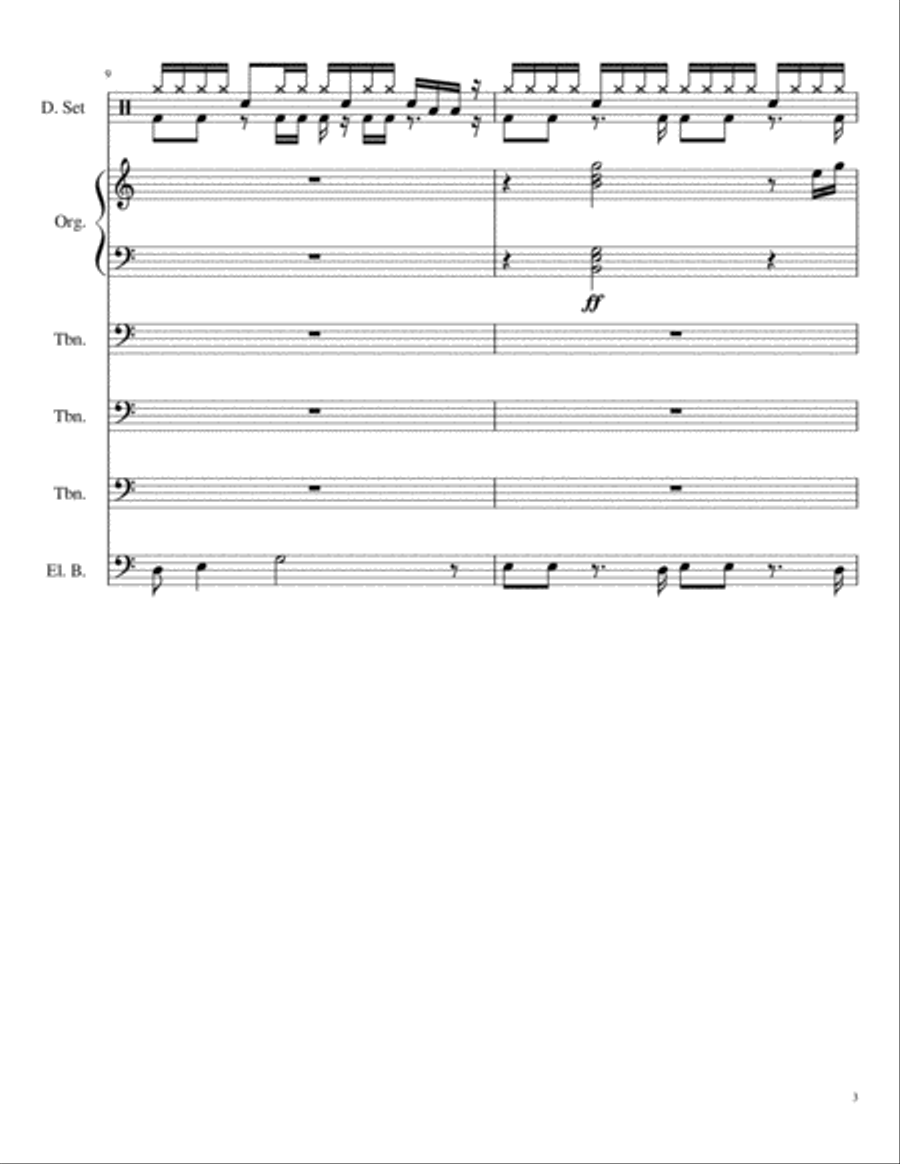 Funk Jam Funk Jam Small Ensemble scores gallery preview page 3