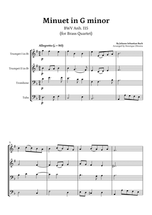 Minuet in G minor, BWV Anh. 115 (Brass Quartet) - J. S. Bach