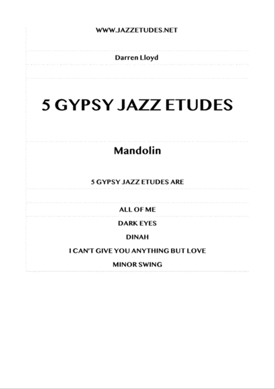 Gypsy online jazz mandolin