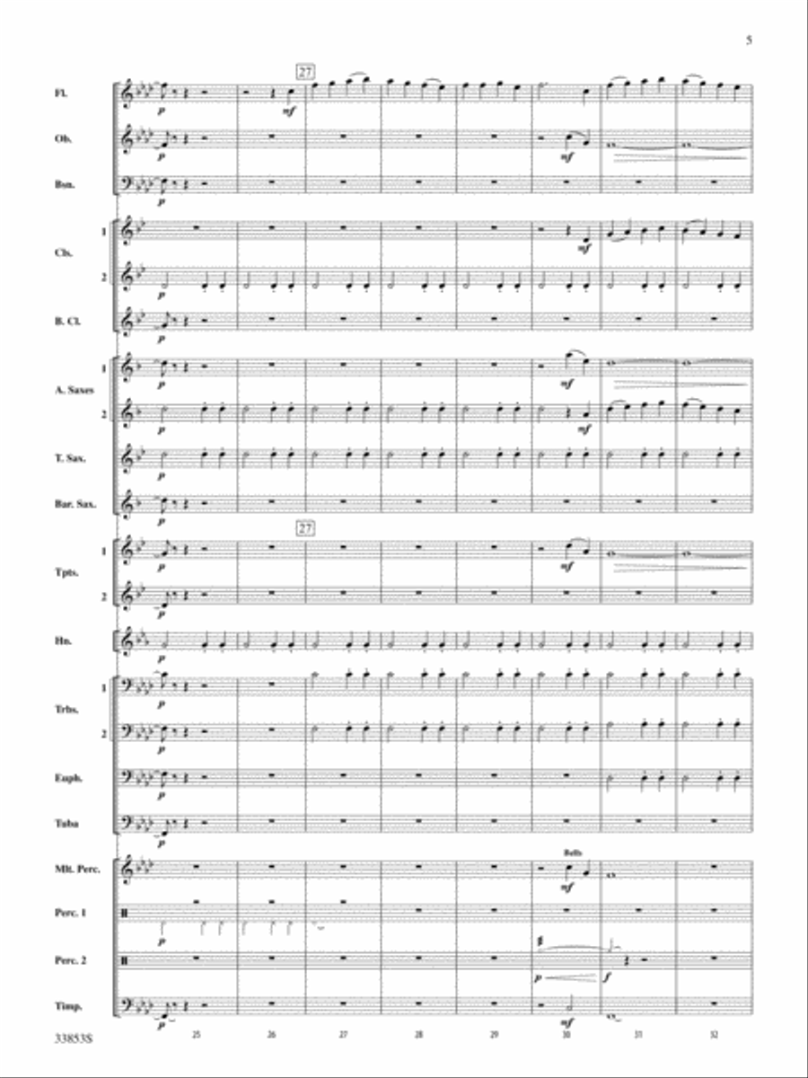 The Moon of Winter (The Huron Carol): Score Concert Band scores gallery preview page 5