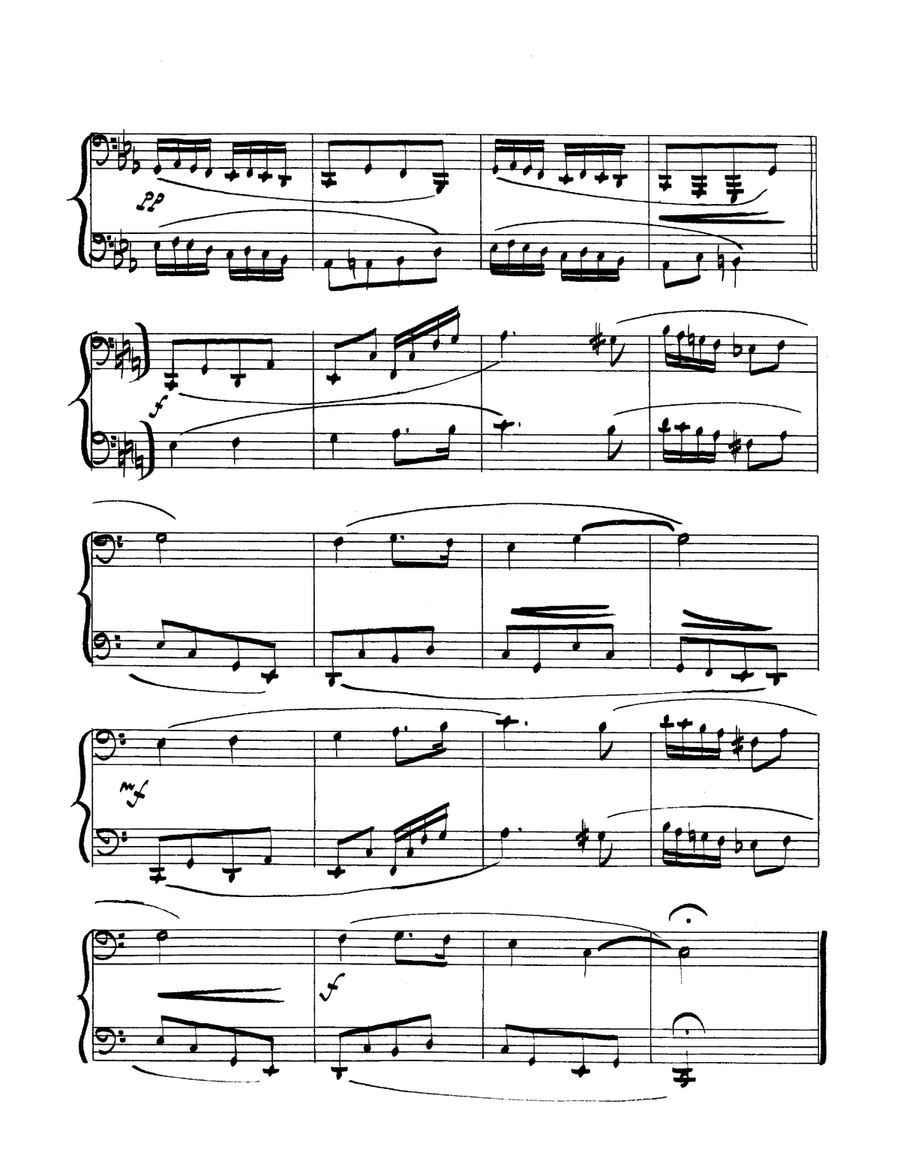Ten Duets for Bass Trombone or Tuba Brass Duet scores gallery preview page 5