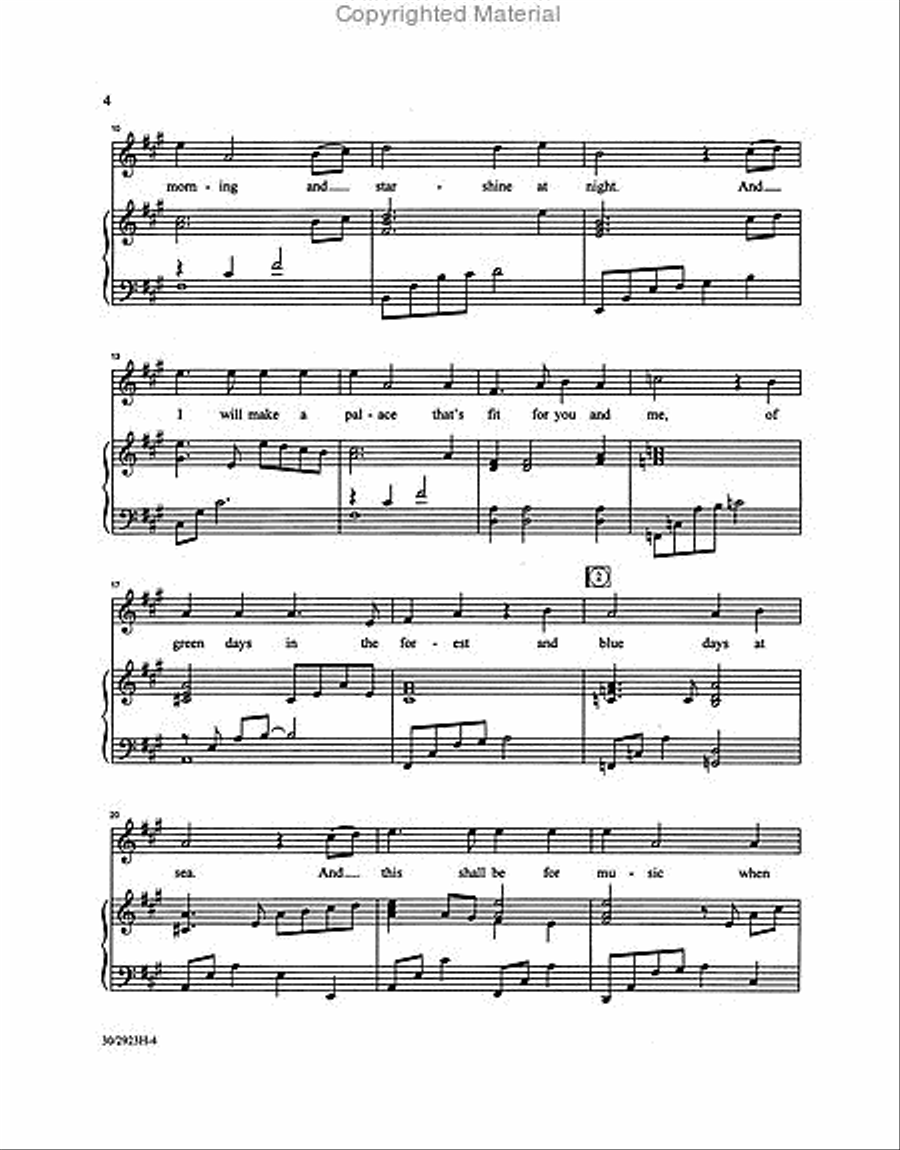 And This Shall Be for Music - Medium-high Voice High Voice scores gallery preview page 3
