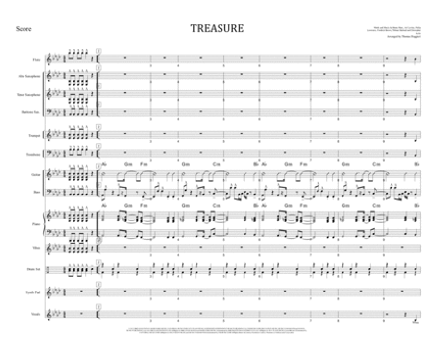 Treasure Large Ensemble scores gallery preview page 1