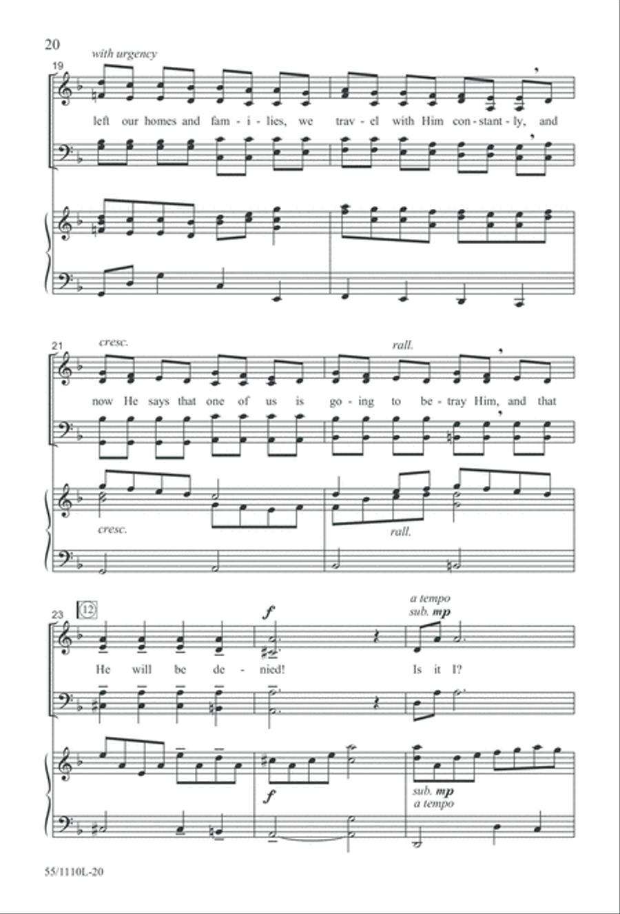 The Living Last Supper 4-Part scores gallery preview page 21