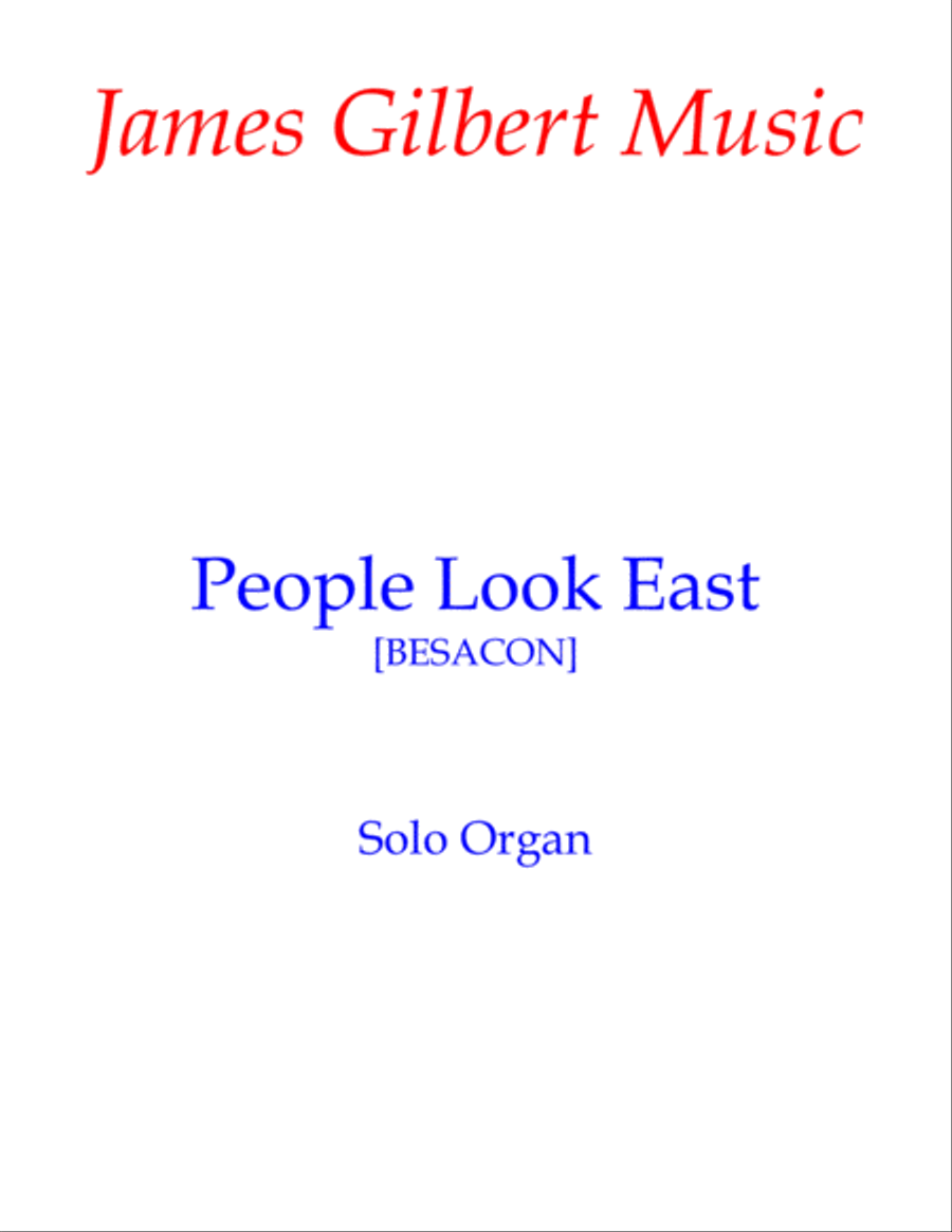 People Look East Organ Solo scores gallery preview page 1