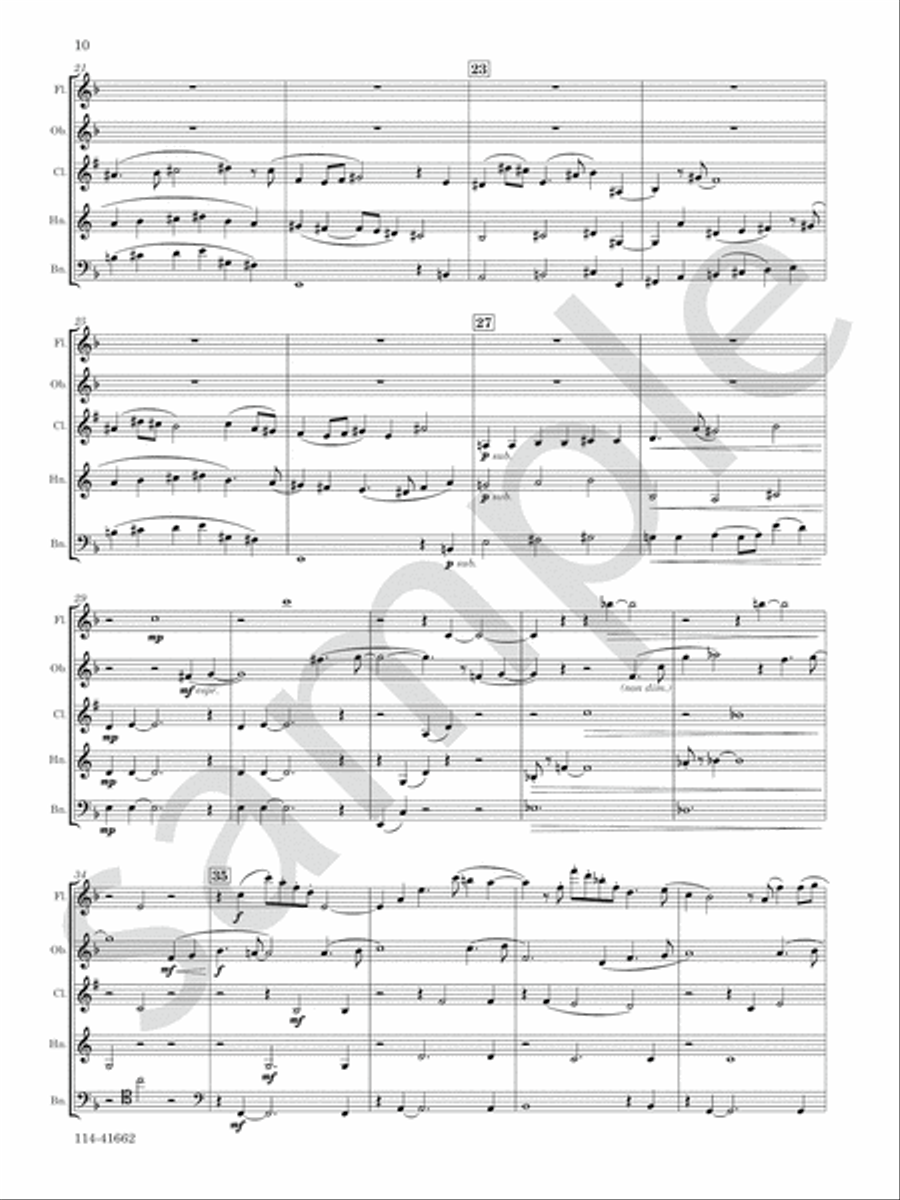 Cape May Breezes Woodwind Quintet scores gallery preview page 8