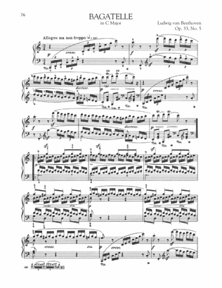 Bagatelle In C Major, Op. 33, No. 5
