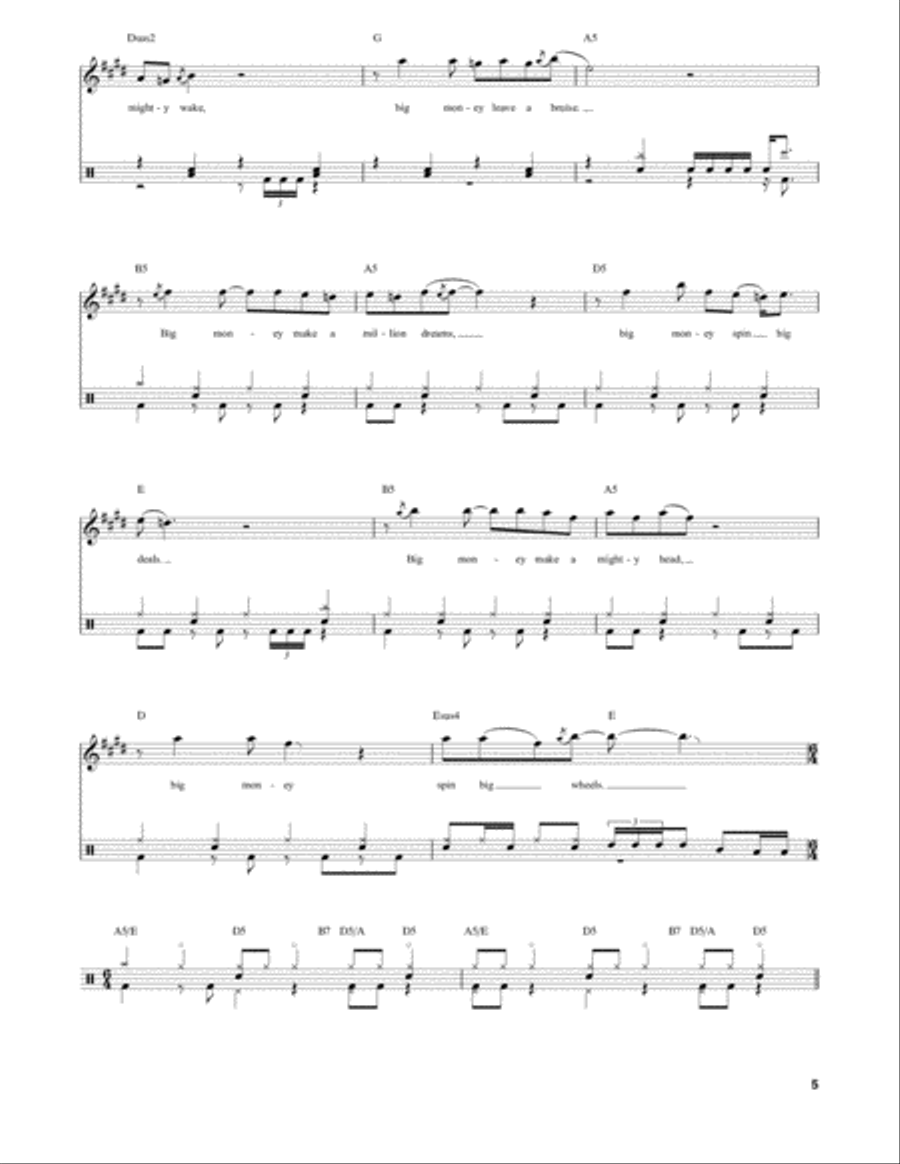 The Big Money Drum Set scores gallery preview page 5