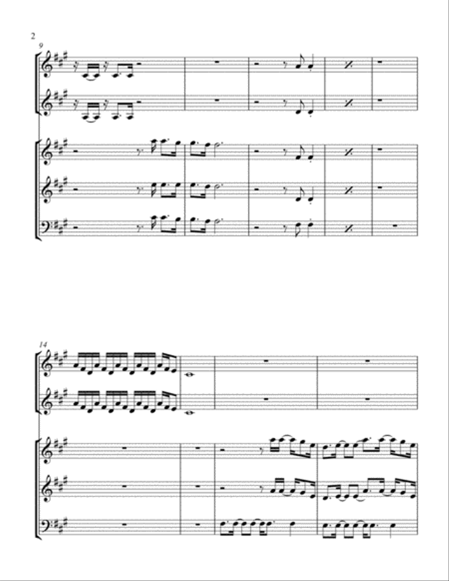 Dancing Queen Small Ensemble scores gallery preview page 2