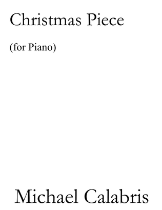 Book cover for Christmas Piece (for Piano)