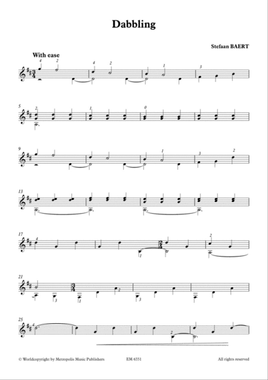 Sketches of Sea and Shore for Solo Guitar Guitar Solo scores gallery preview page 2