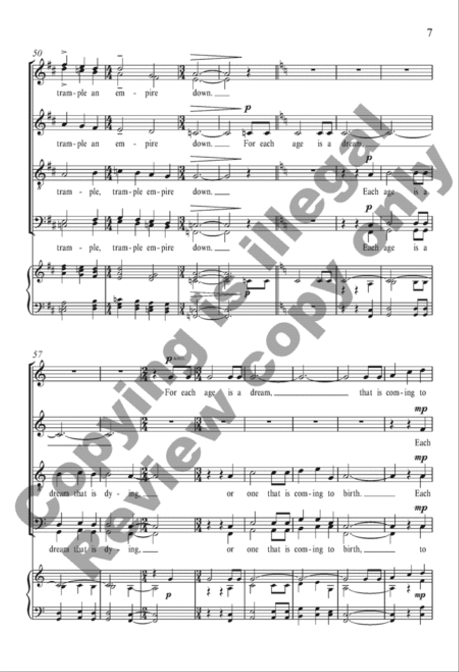 We Are the Music Makers We Are the Music Makers Divisi scores gallery preview page 7