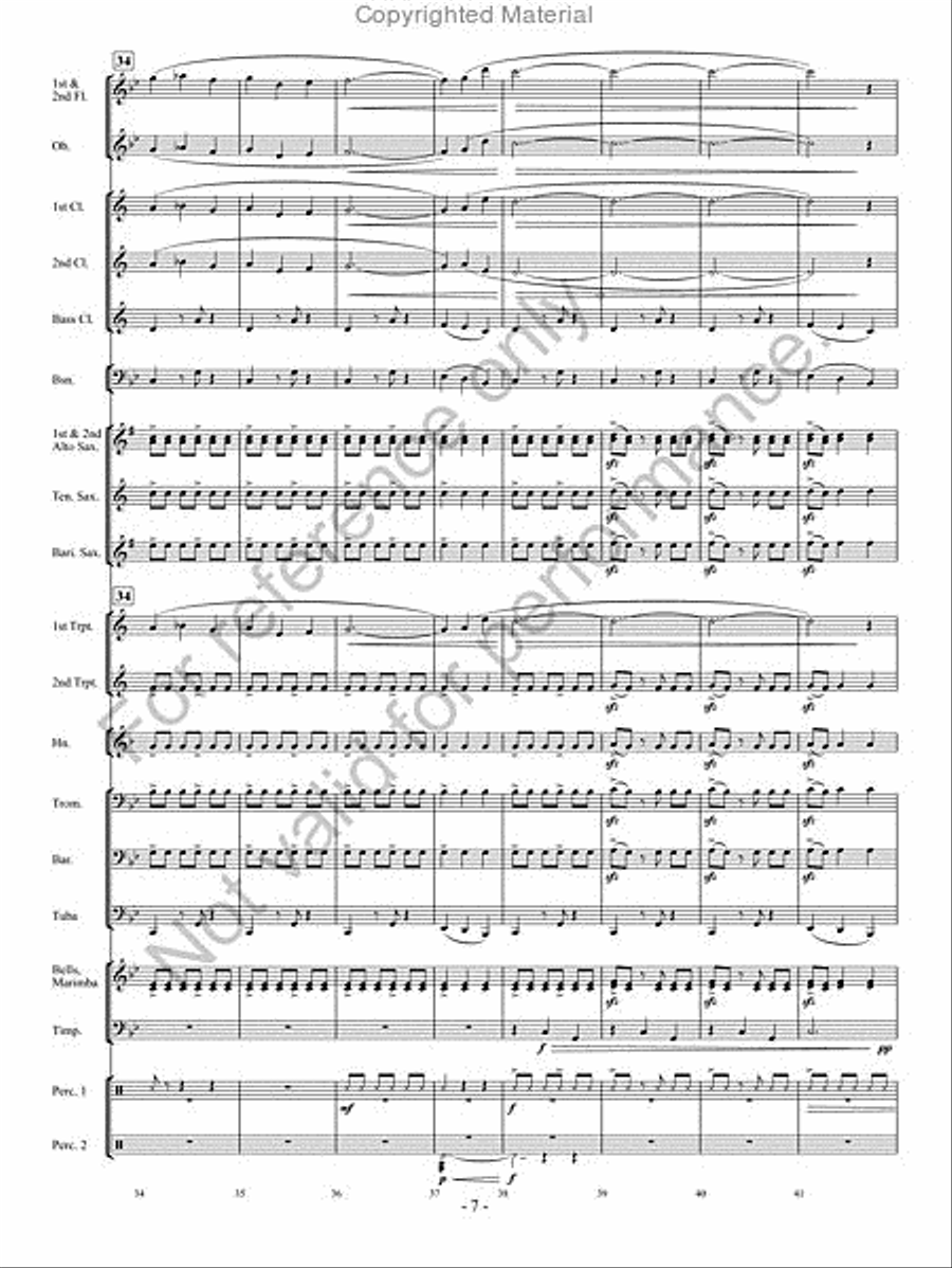 The Phantom Herd Concert Band scores gallery preview page 6