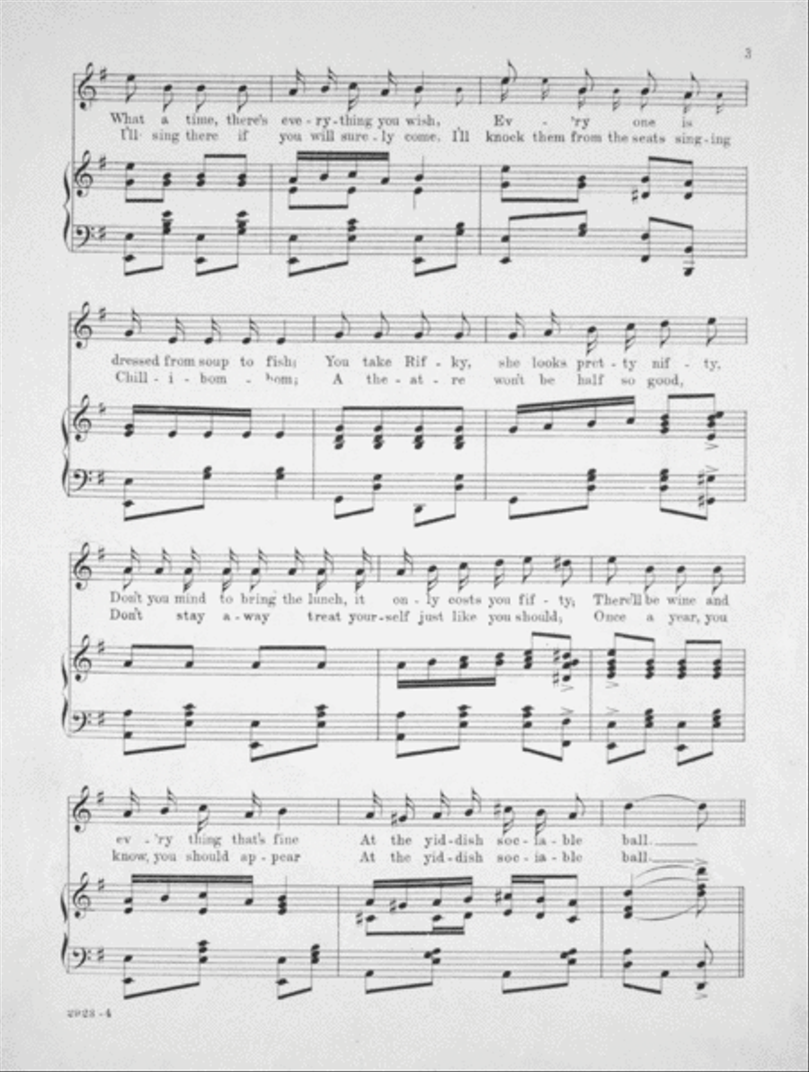 At the Yiddisher Ball Voice scores gallery preview page 3