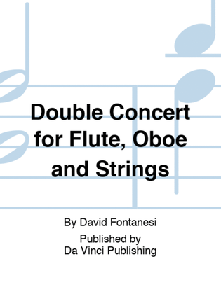 Book cover for Double Concert for Flute, Oboe and Strings