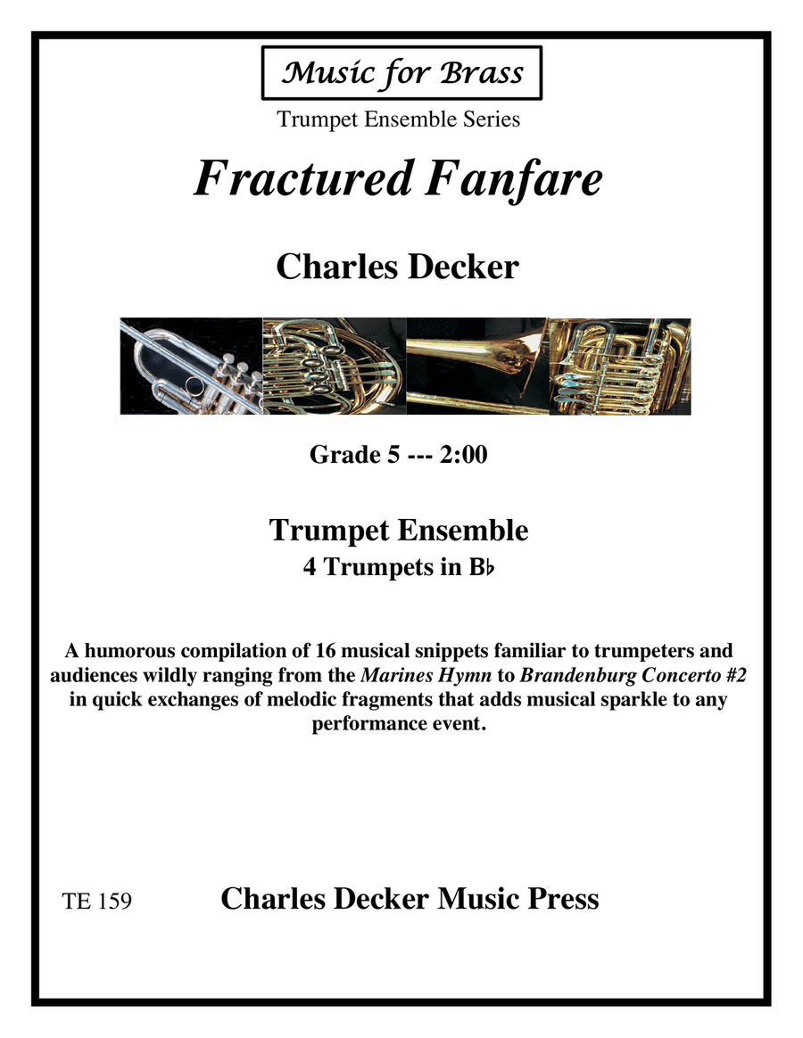 Fractured Fanfare for Trumpet Ensemble Chamber Music scores gallery preview page 1