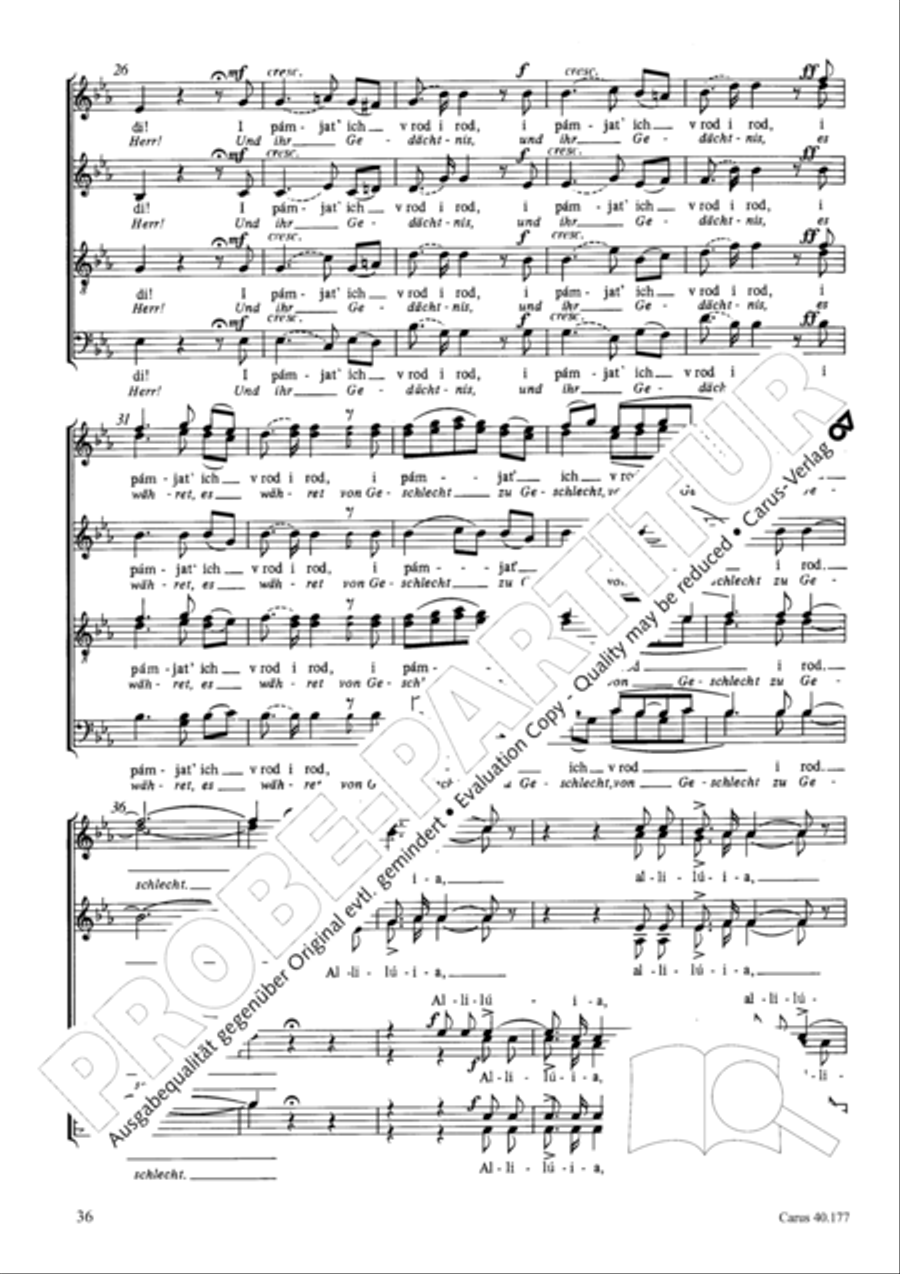Neun liturgische Chore Collection / Songbook scores gallery preview page 37