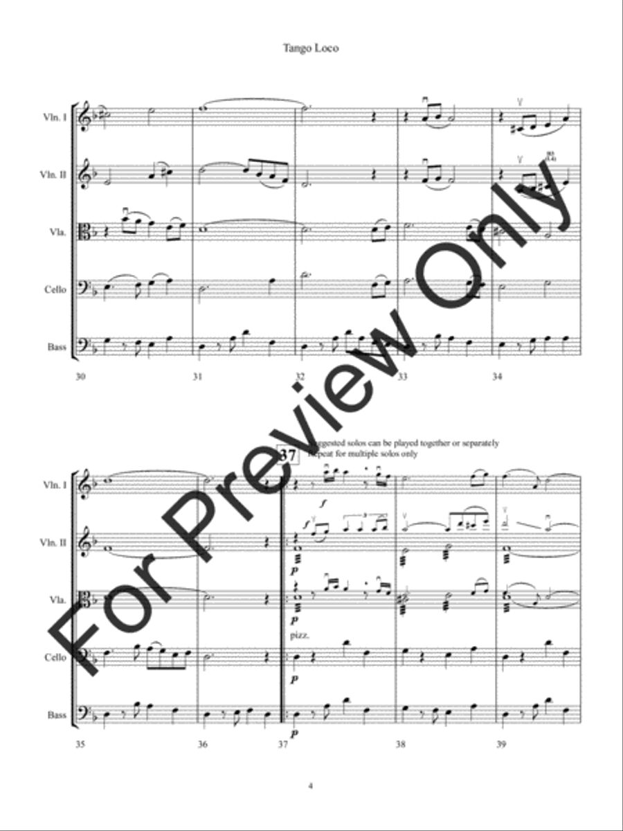 Tango Loco String Orchestra scores gallery preview page 7