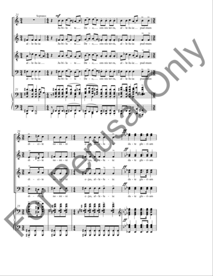 Jubilate (Choral Score) 4-Part scores gallery preview page 4