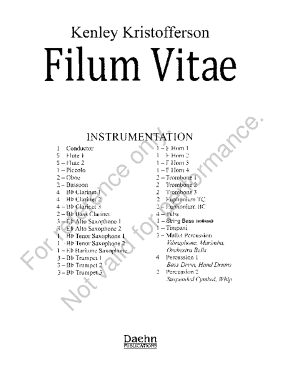 Filum Vitae Concert Band scores gallery preview page 2
