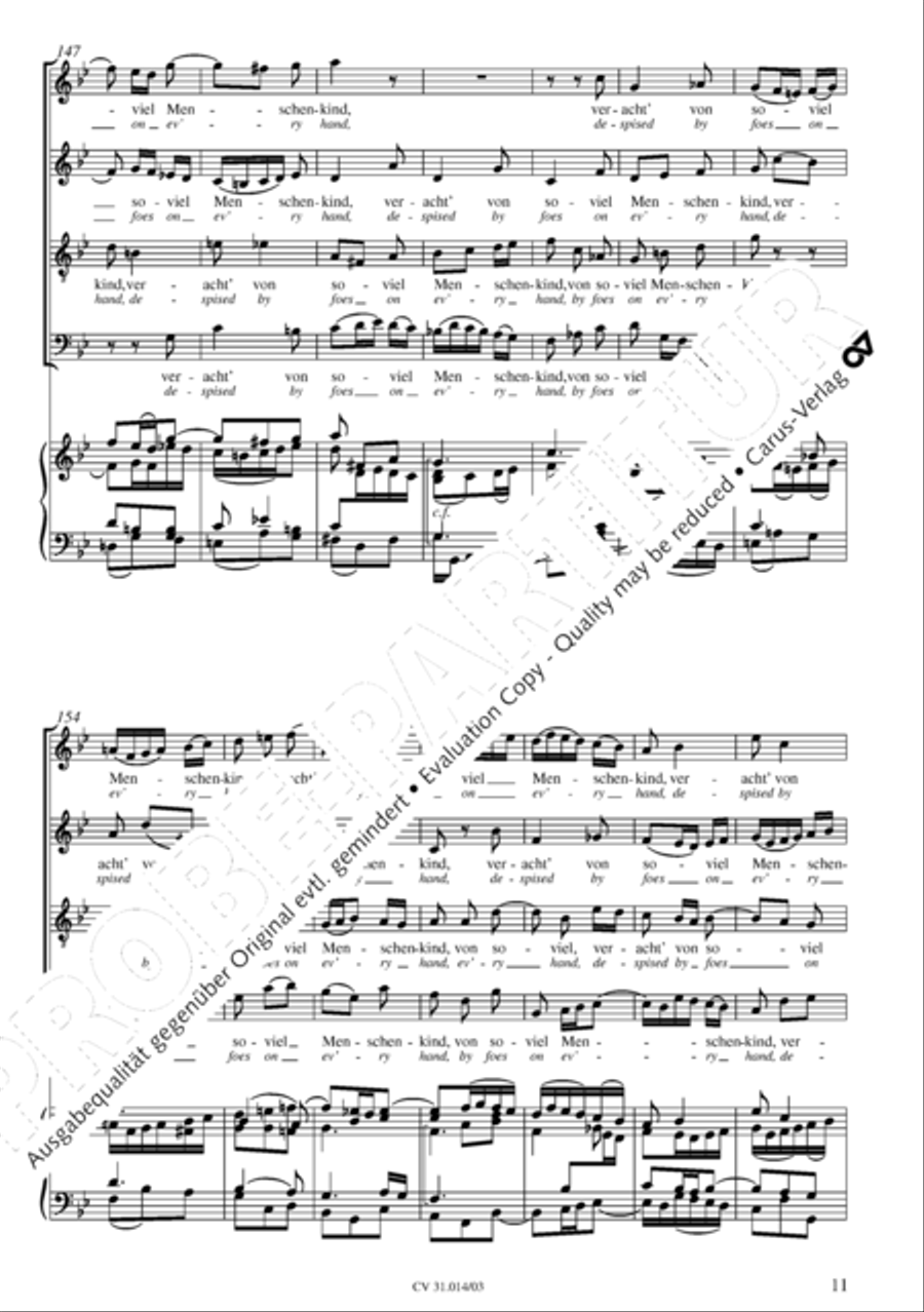 Were God not with us here today (War Gott nicht mit uns diese Zeit) STB scores gallery preview page 12