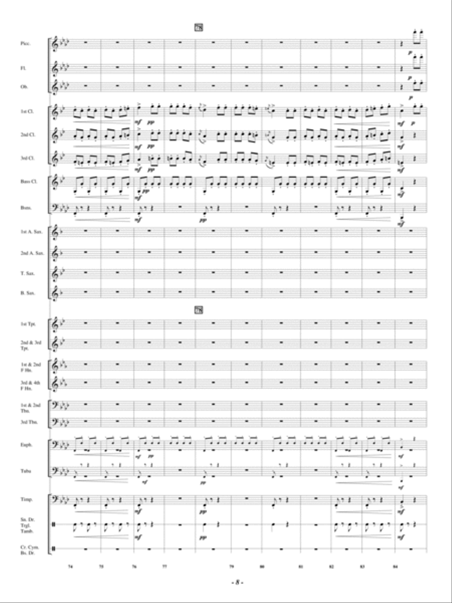 Danza Brilliante Concert Band scores gallery preview page 9