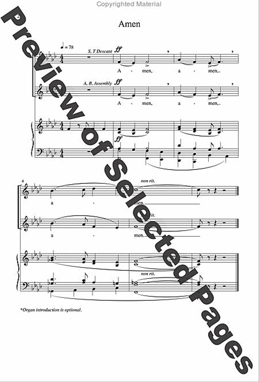 A Community Mass - Choral / Accompaniment edition A Community Mass - Choral / Accompaniment edition 4-Part scores gallery preview page 14