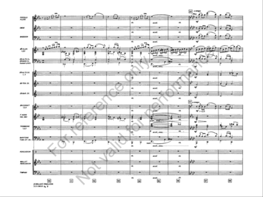 Jubilant Prelude Concert Band scores gallery preview page 10