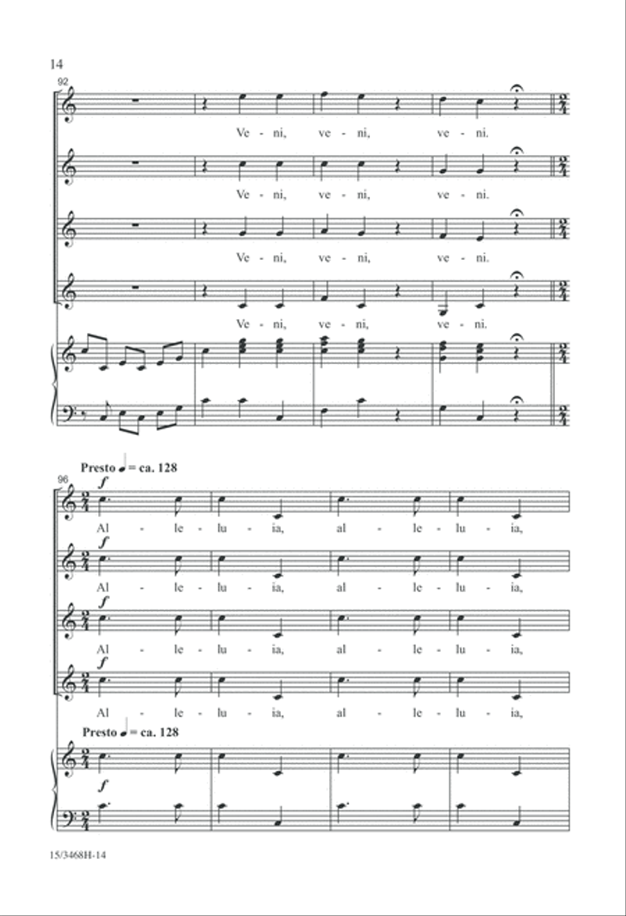 Veni Sancte Spiritus Veni Sancte Spiritus SSAA scores gallery preview page 14