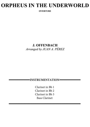 Book cover for Orpheus in the Underworld - Clarinet Quartet