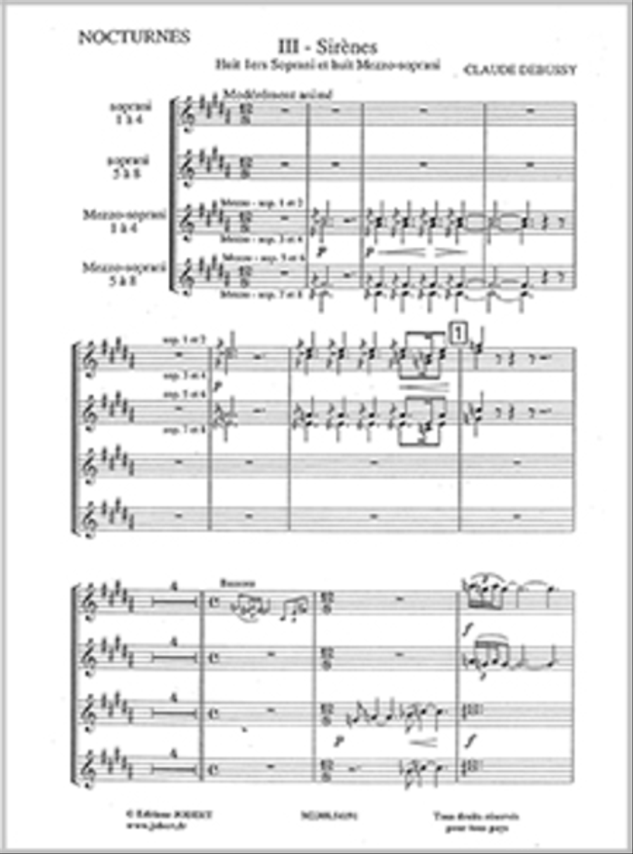 Nocturnes (3): Sirenes Nocturnes (3): Sirenes SA scores gallery preview page 1