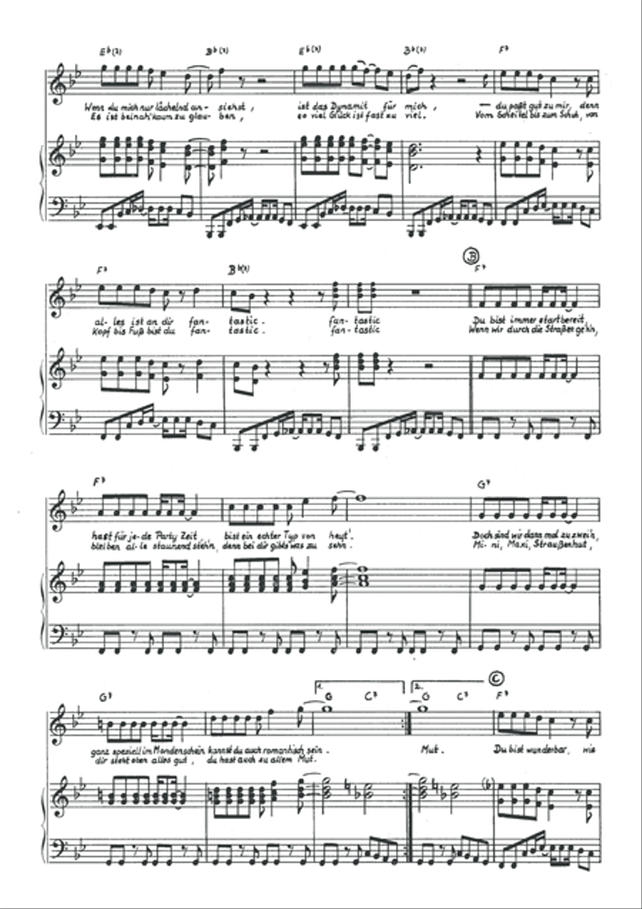 Fantastic Piano, Vocal scores gallery preview page 4