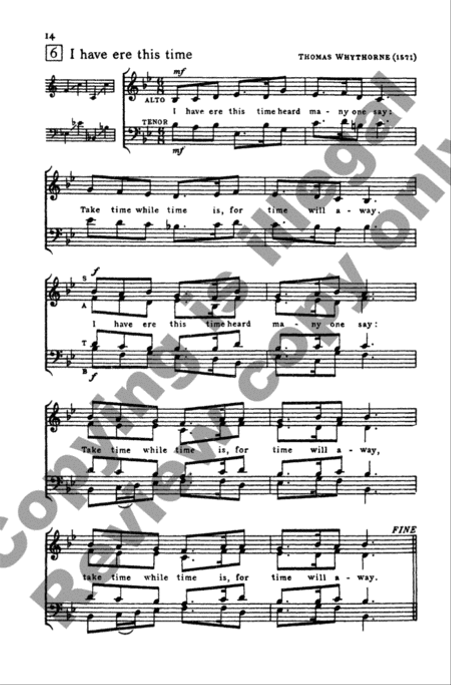Invitation to Madrigals, Book 2 4-Part scores gallery preview page 31